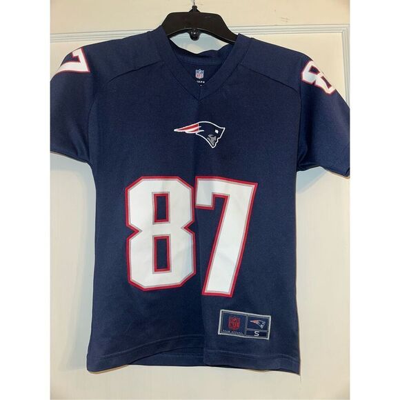 New England Patriots Jersey Small 8 youth Rob Gronkowski Youth NFL Football 87 K - Picture 2 of 6
